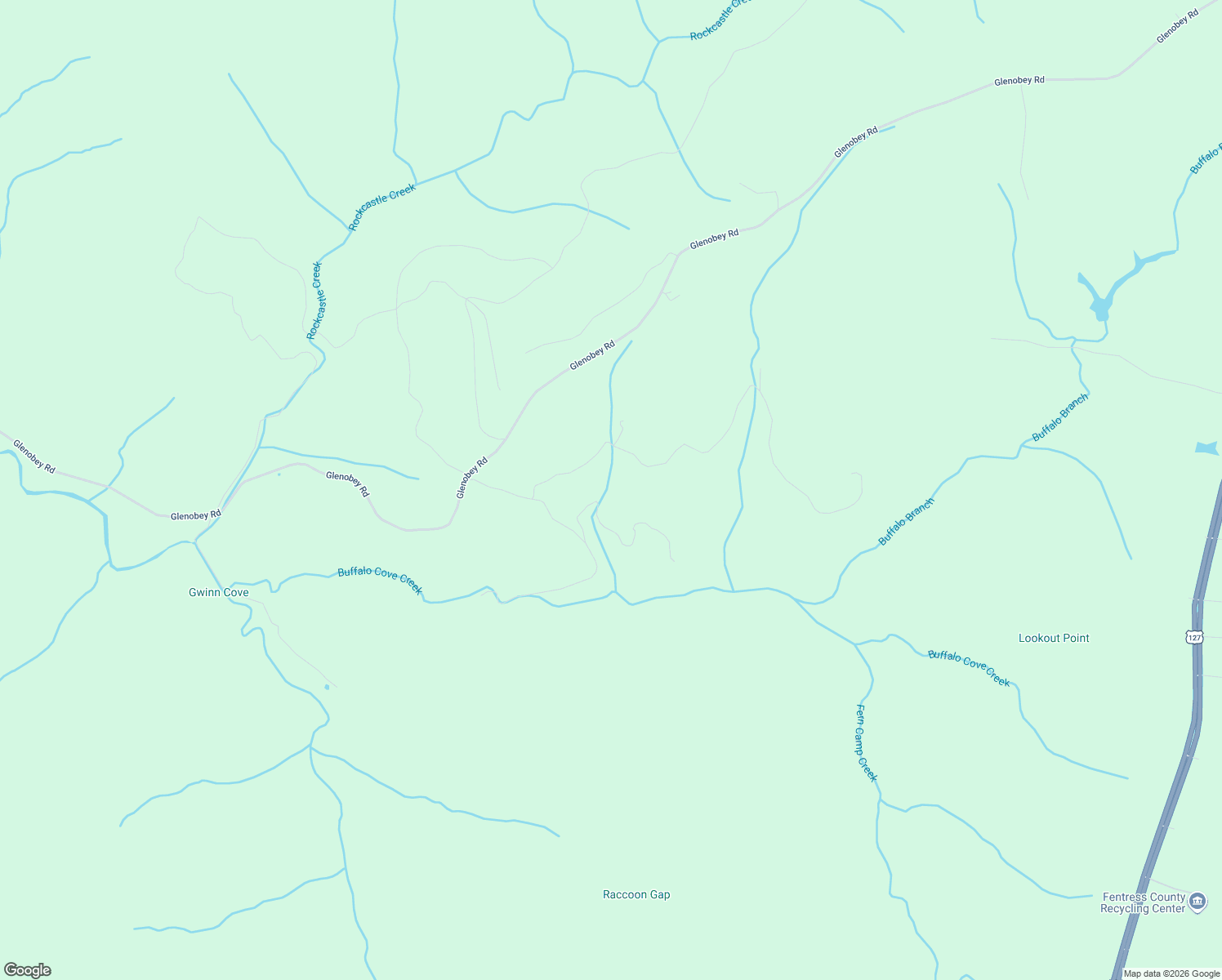 map of restaurants, bars, coffee shops, grocery stores, and more near Stephens Cemetary Road in Jamestown