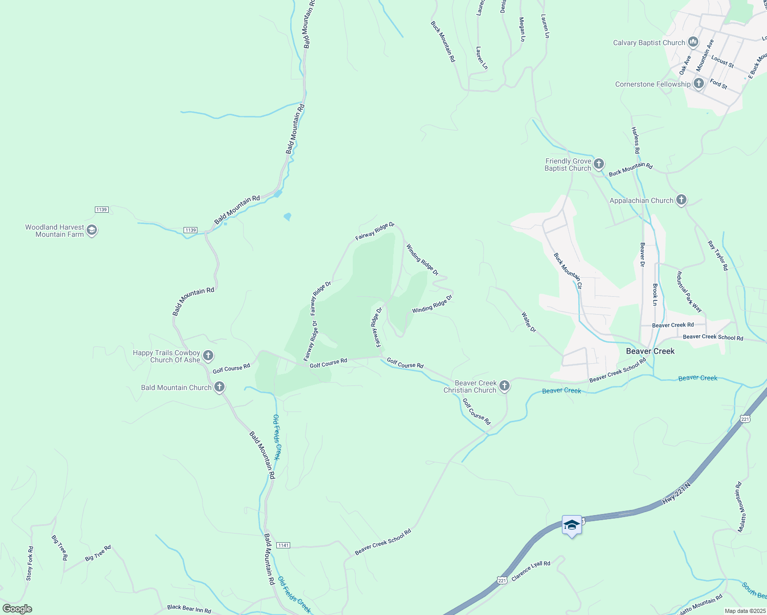 map of restaurants, bars, coffee shops, grocery stores, and more near 217 Winding Ridge Drive in West Jefferson