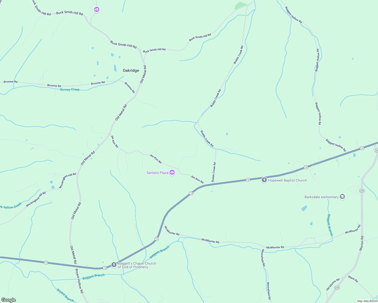 map of restaurants, bars, coffee shops, grocery stores, and more near 1763 Jim Kim Road in Cunningham