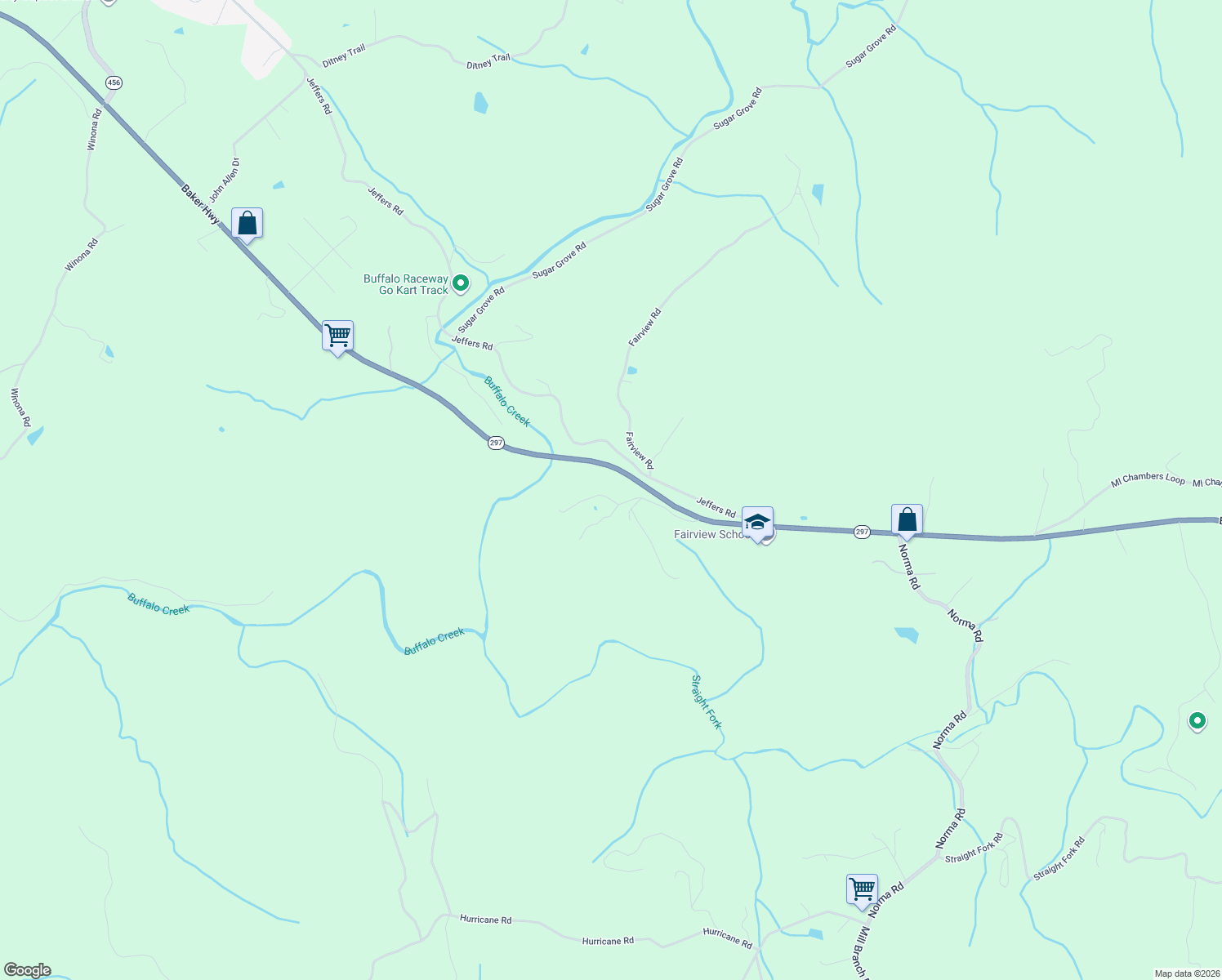 map of restaurants, bars, coffee shops, grocery stores, and more near 300 Lowe Road in Huntsville