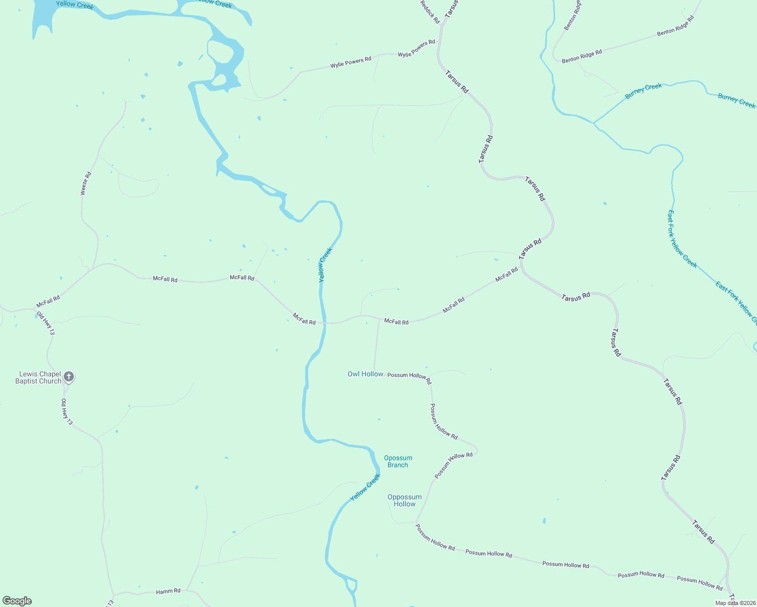 map of restaurants, bars, coffee shops, grocery stores, and more near 3755 McFall Road in Palmyra