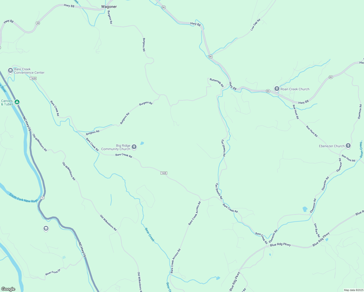 map of restaurants, bars, coffee shops, grocery stores, and more near 539 J H Bare Drive in Jefferson