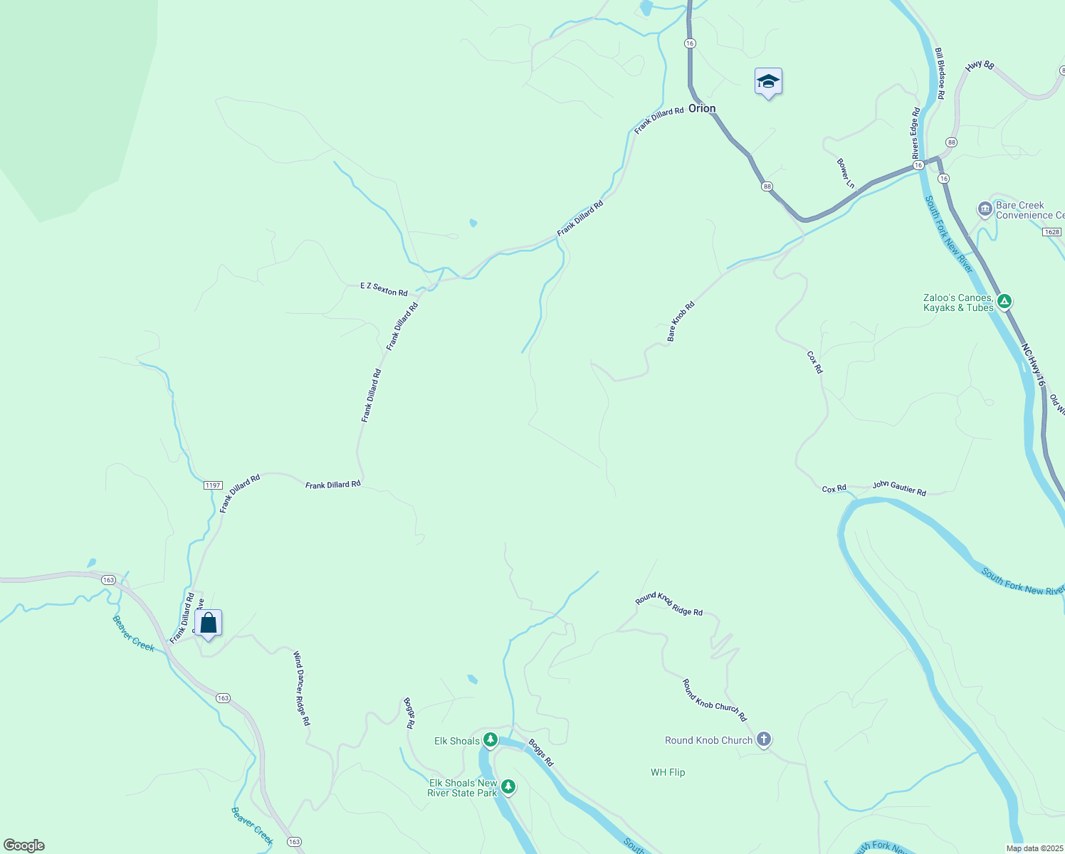 map of restaurants, bars, coffee shops, grocery stores, and more near 769 Tom Severt Road in Jefferson