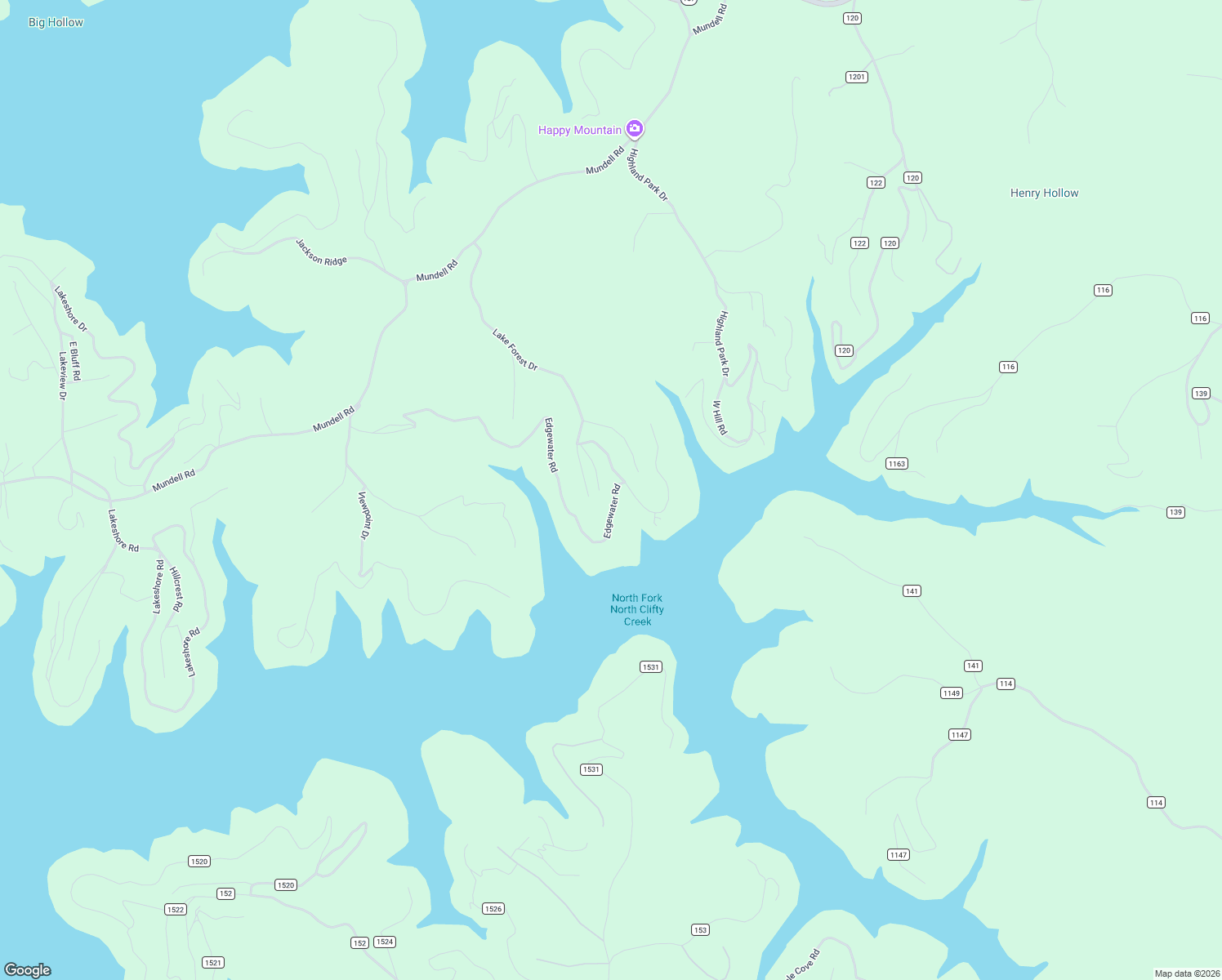 map of restaurants, bars, coffee shops, grocery stores, and more near 125 Crestwood Drive in Eureka Springs