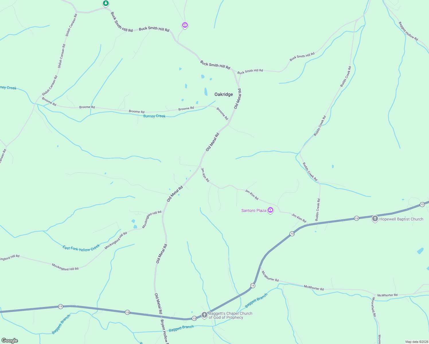 map of restaurants, bars, coffee shops, grocery stores, and more near 1991 Jim Kim Road in Palmyra
