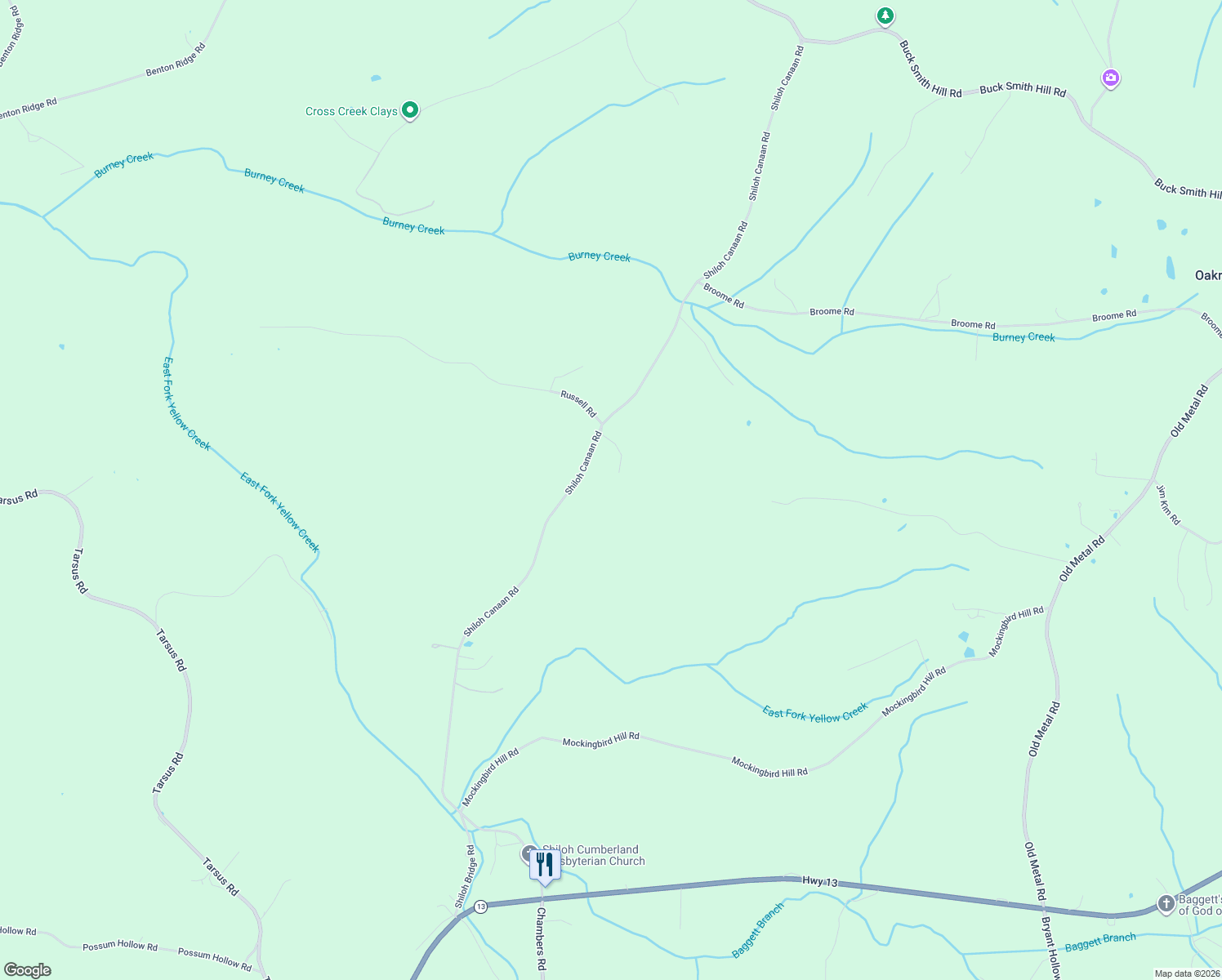 map of restaurants, bars, coffee shops, grocery stores, and more near in Oakridge