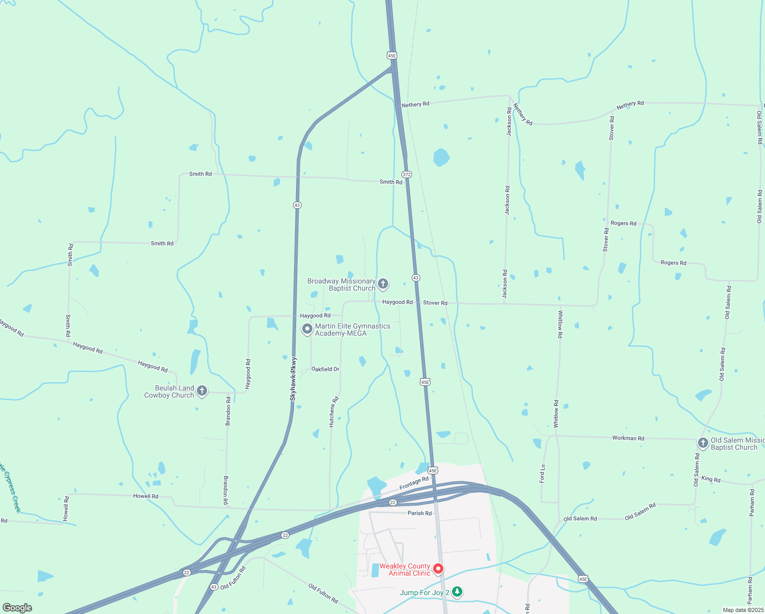 map of restaurants, bars, coffee shops, grocery stores, and more near 183 Haygood Road in Martin