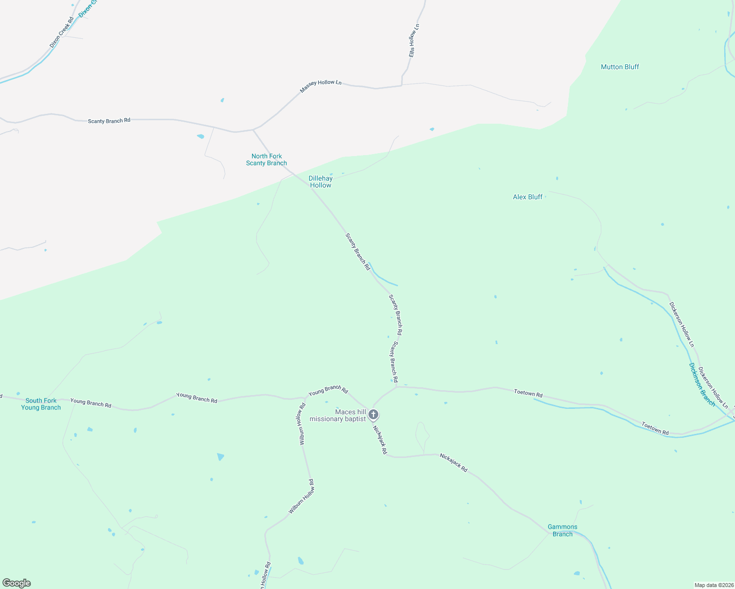 map of restaurants, bars, coffee shops, grocery stores, and more near 59 Scanty Branch Rd in Dixon Springs