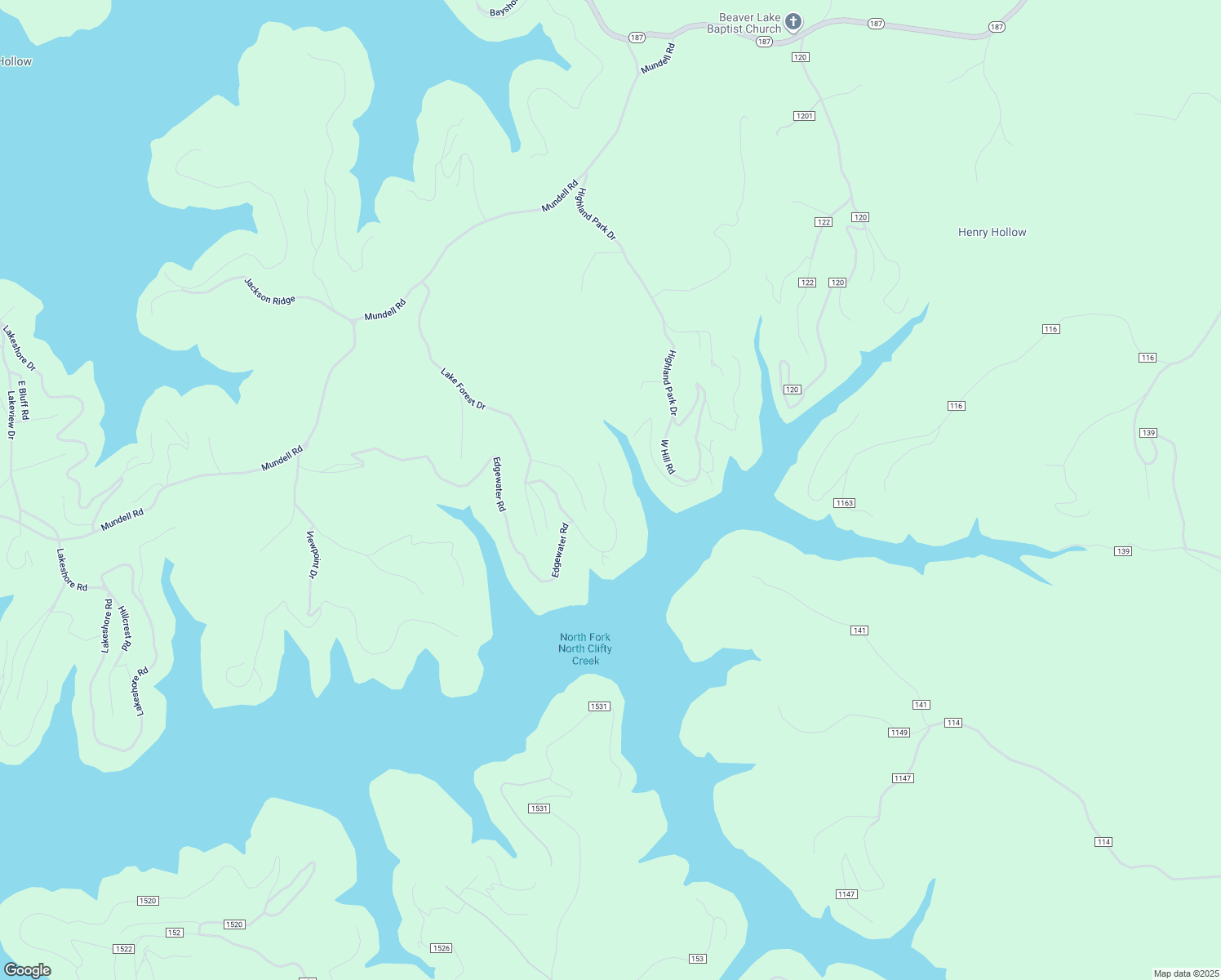 map of restaurants, bars, coffee shops, grocery stores, and more near 366 Lakeside Road in Eureka Springs