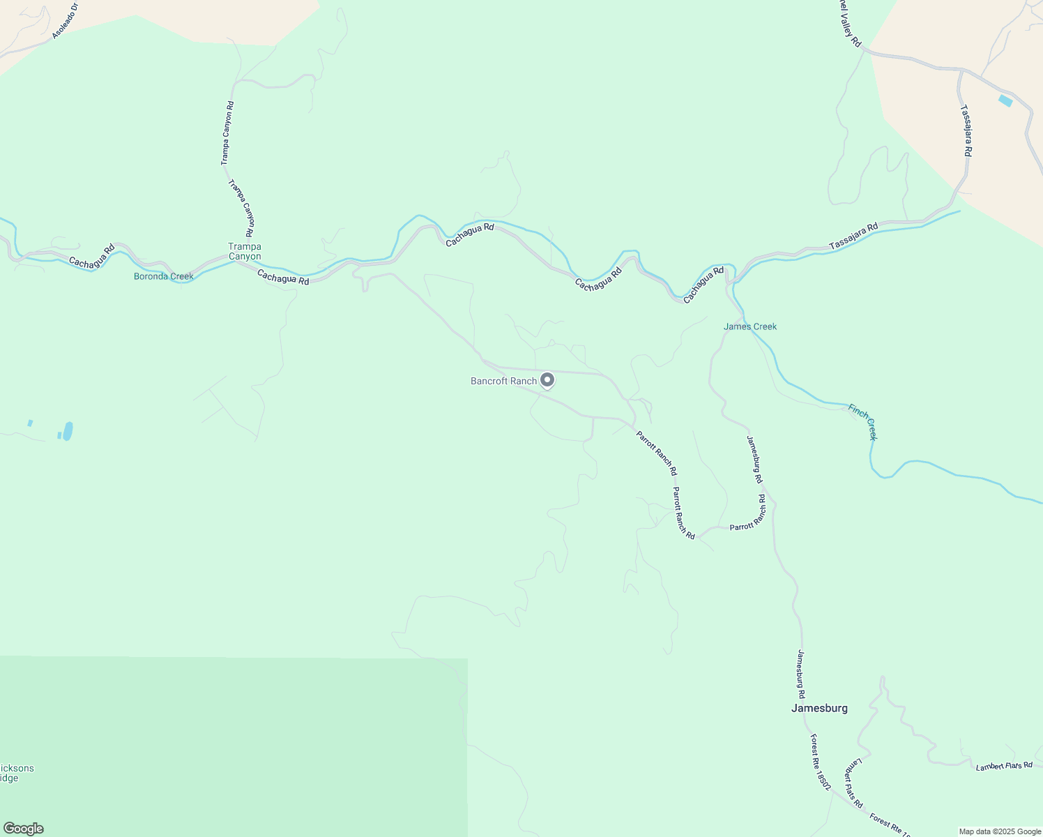 map of restaurants, bars, coffee shops, grocery stores, and more near 21444 Parrott Ranch Road in Carmel Valley