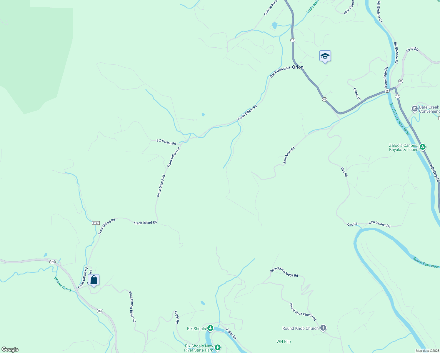 map of restaurants, bars, coffee shops, grocery stores, and more near 579 Tom Severt Road in Jefferson