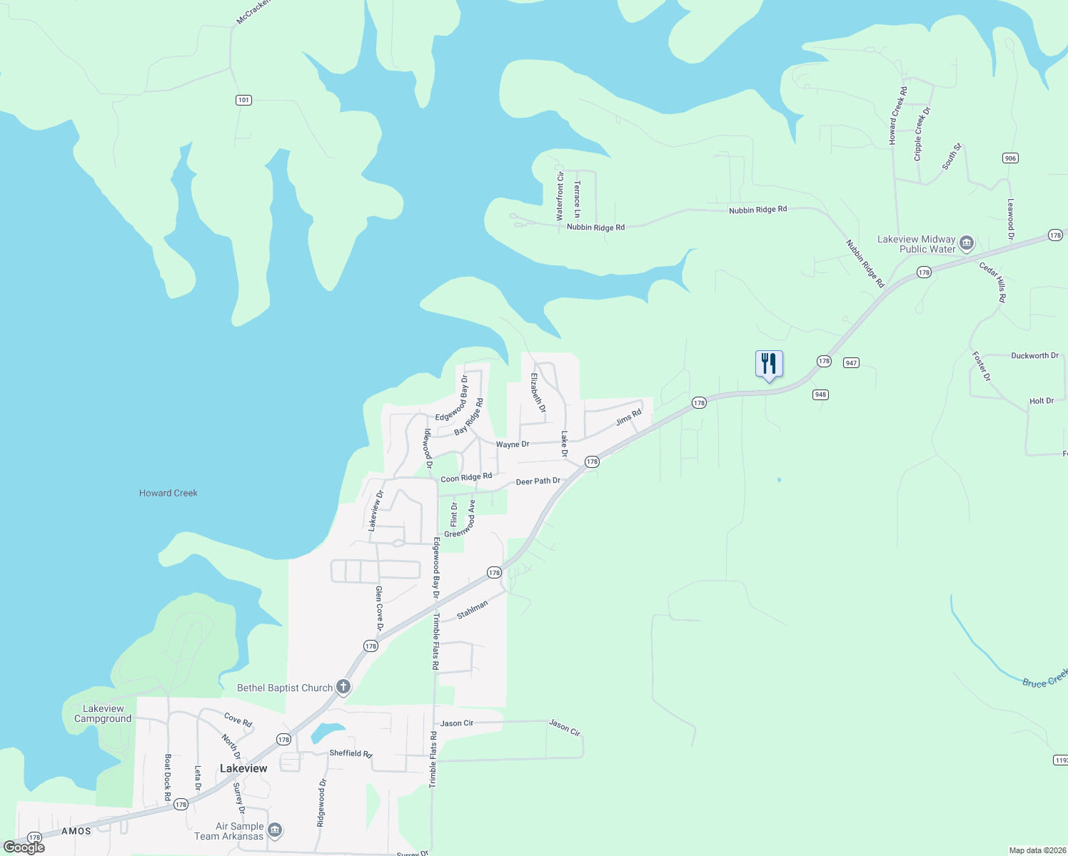 map of restaurants, bars, coffee shops, grocery stores, and more near 49 Elizabeth Way in Lakeview