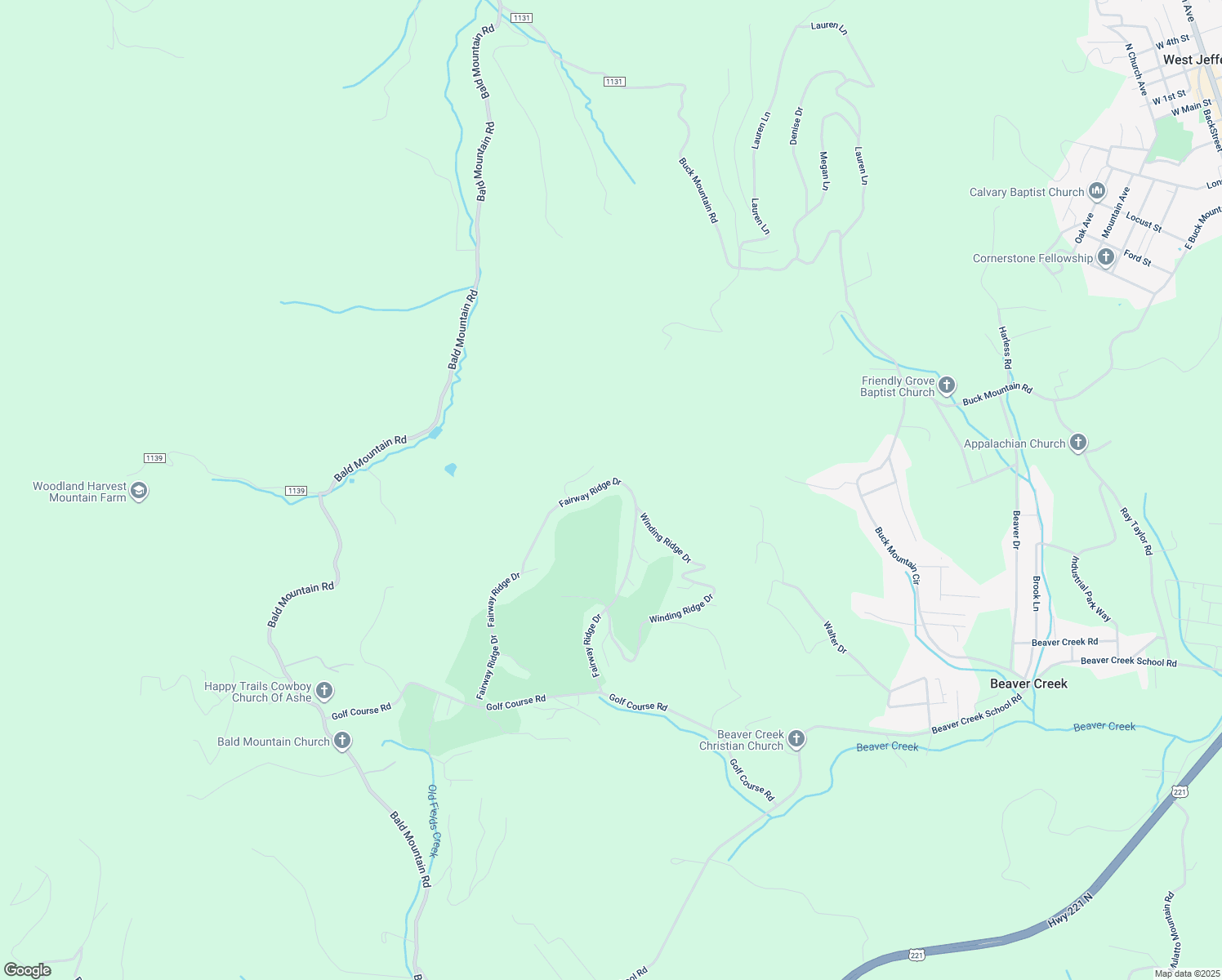 map of restaurants, bars, coffee shops, grocery stores, and more near 962 Fairway Ridge Drive in West Jefferson