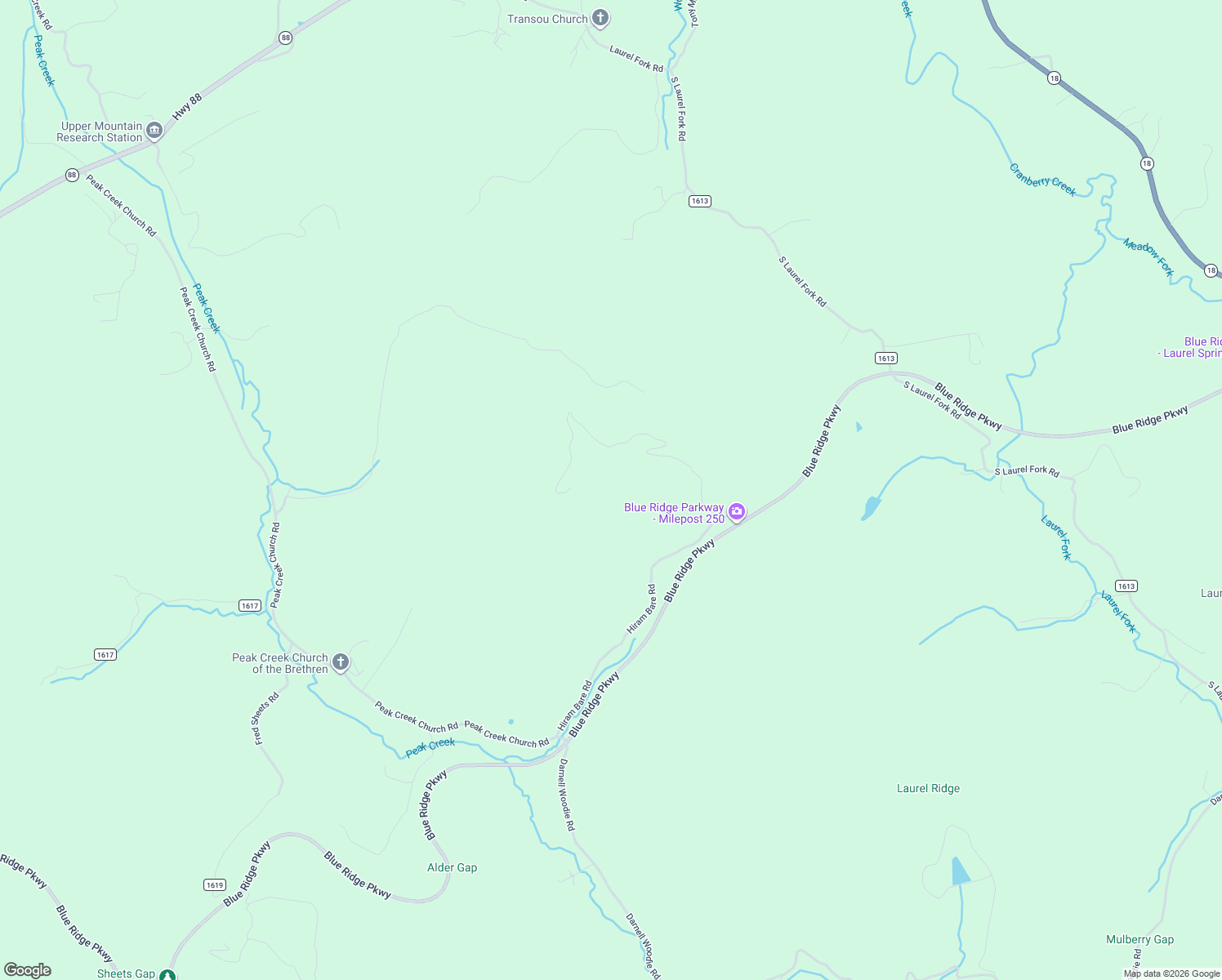 map of restaurants, bars, coffee shops, grocery stores, and more near 1241 Parkway in Laurel Springs