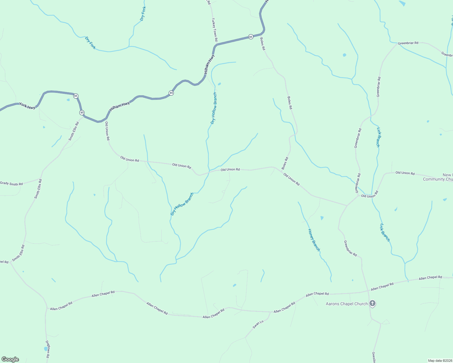 map of restaurants, bars, coffee shops, grocery stores, and more near 112 James Allen in Hilham