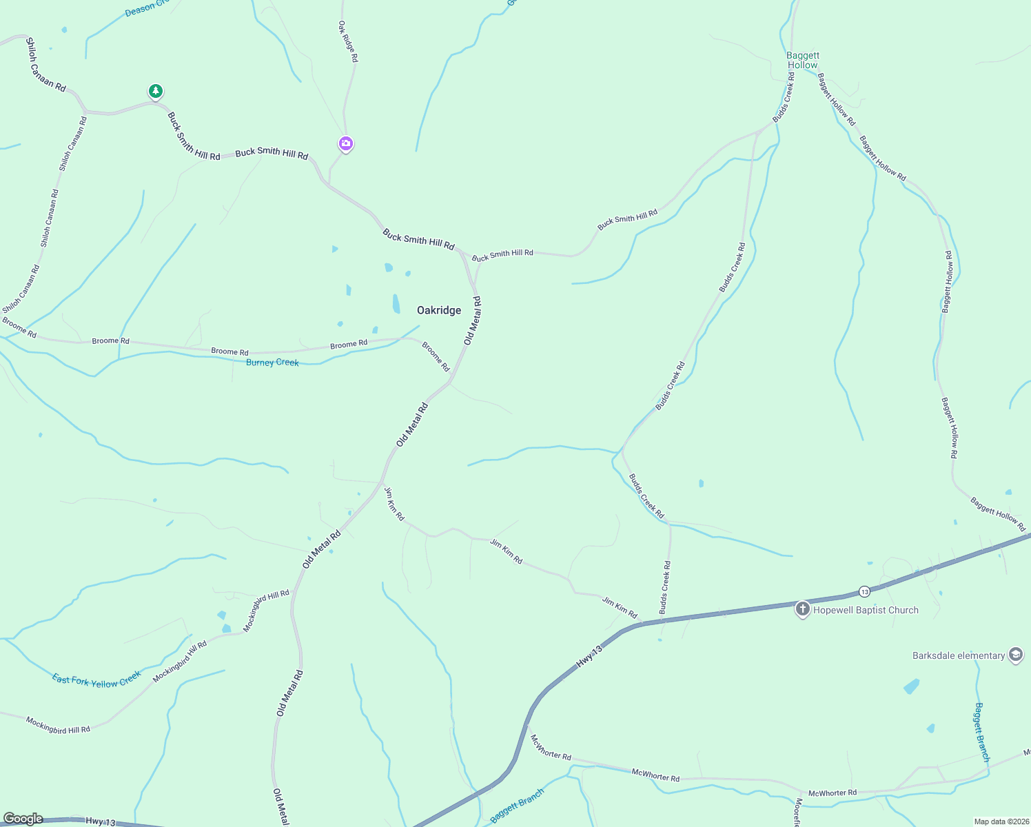 map of restaurants, bars, coffee shops, grocery stores, and more near 4251 Old Metal Road in Palmyra