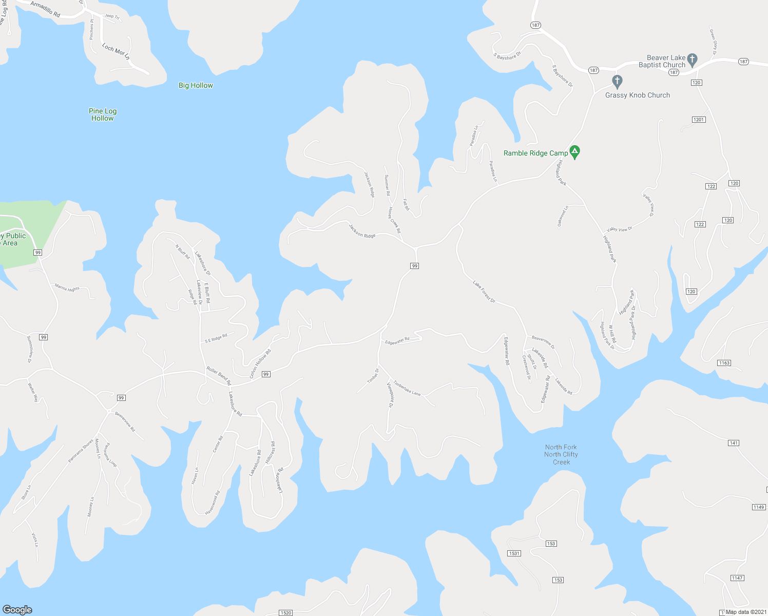 map of restaurants, bars, coffee shops, grocery stores, and more near 1627 Mundell Road in Eureka Springs