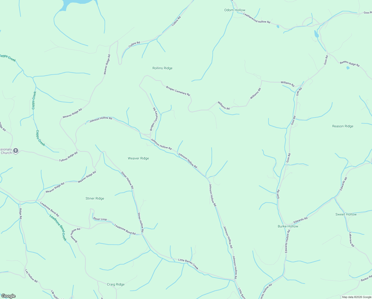 map of restaurants, bars, coffee shops, grocery stores, and more near 378 Johnson Hollow Road in New Tazewell