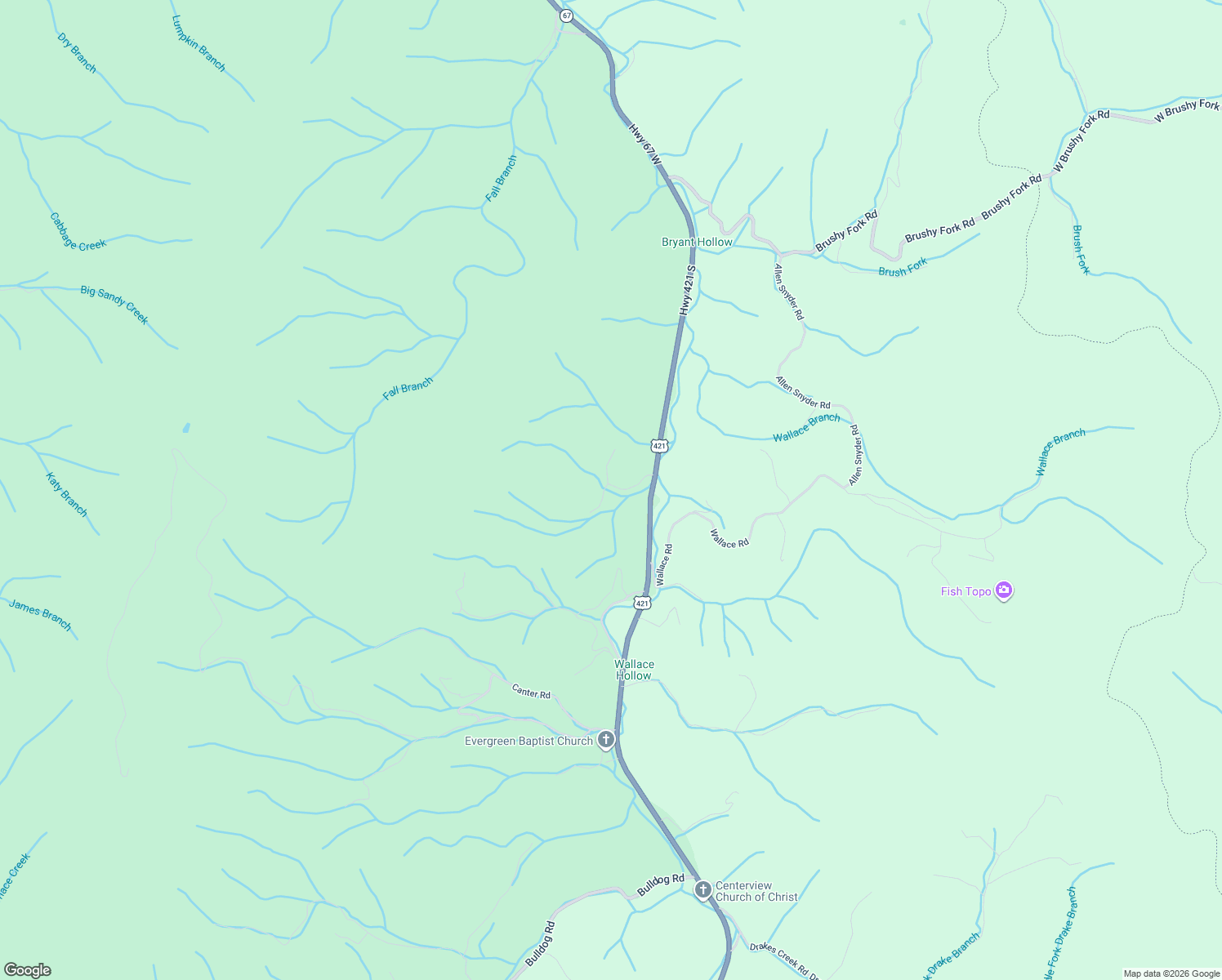map of restaurants, bars, coffee shops, grocery stores, and more near 281 Joe Wallace Road in Trade