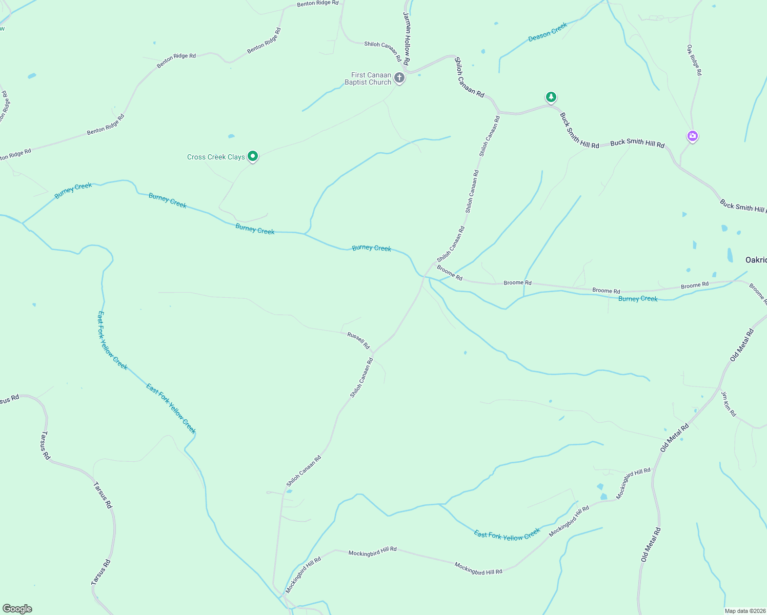 map of restaurants, bars, coffee shops, grocery stores, and more near 4200 Shiloh Canaan Road in Palmyra