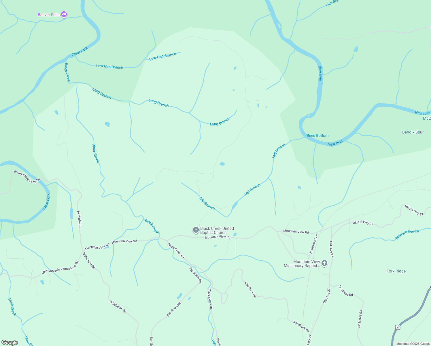 map of restaurants, bars, coffee shops, grocery stores, and more near 1032 Grassy Knob Road in Robbins