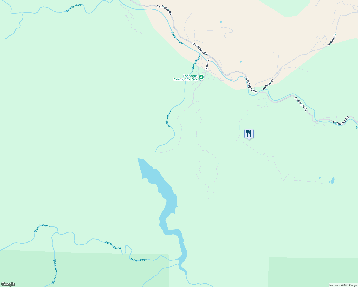 map of restaurants, bars, coffee shops, grocery stores, and more near 37669 Nason Road in Carmel Valley