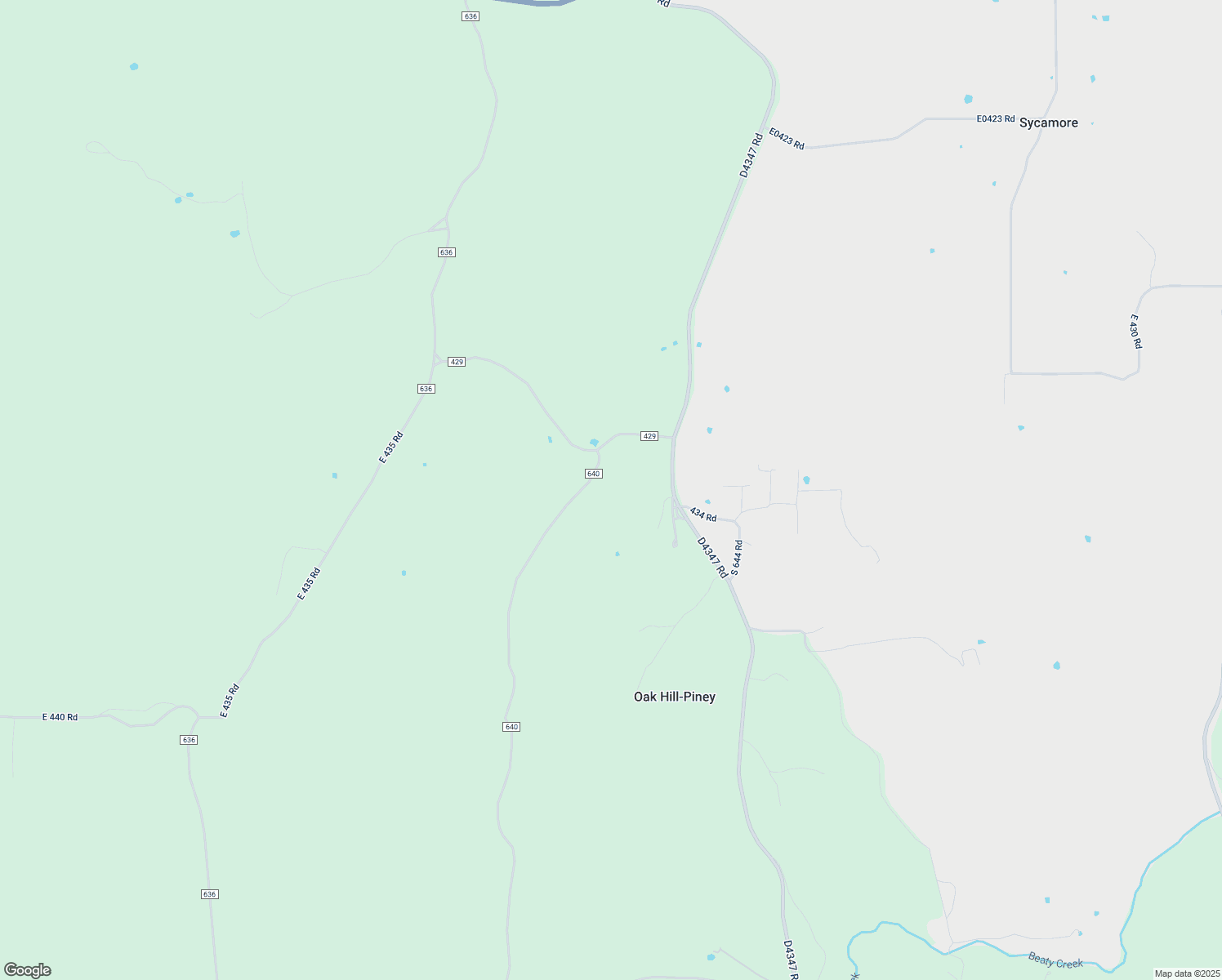 map of restaurants, bars, coffee shops, grocery stores, and more near D4638 Road in Jay