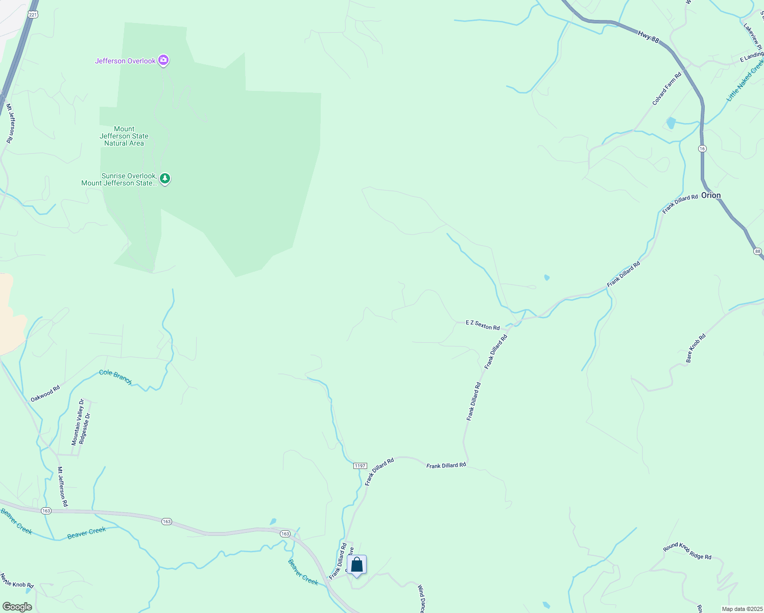 map of restaurants, bars, coffee shops, grocery stores, and more near 770 East Z Sexton Road in Jefferson