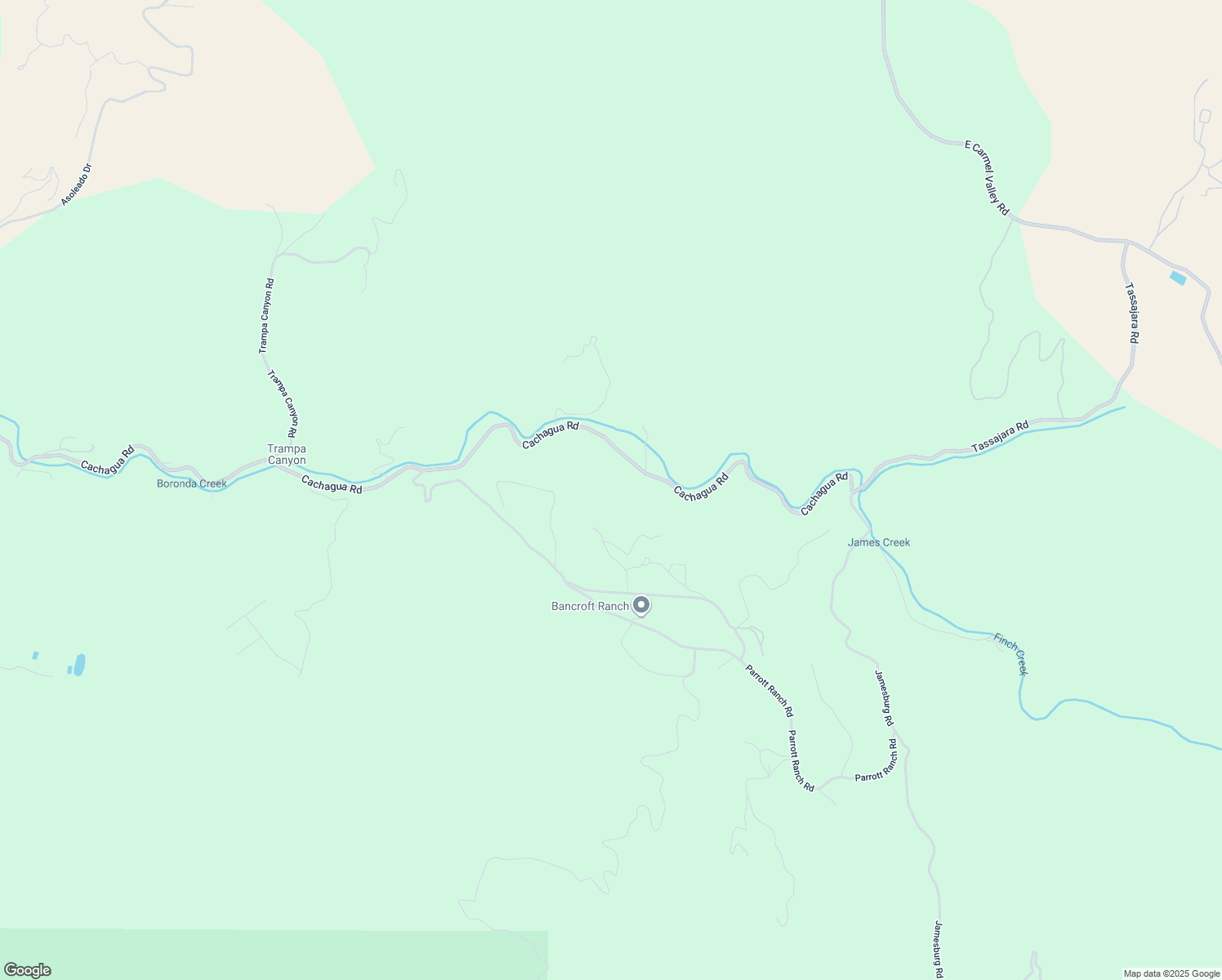 map of restaurants, bars, coffee shops, grocery stores, and more near 21032 Cachagua Road in Carmel Valley