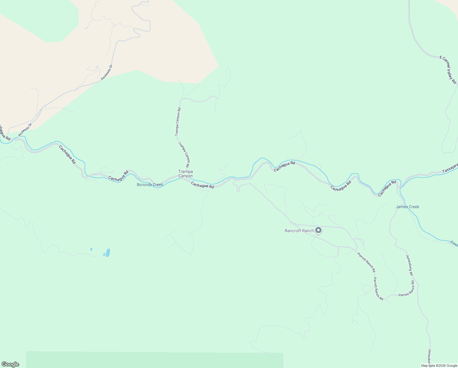 map of restaurants, bars, coffee shops, grocery stores, and more near 20500 Cachagua Road in Carmel Valley