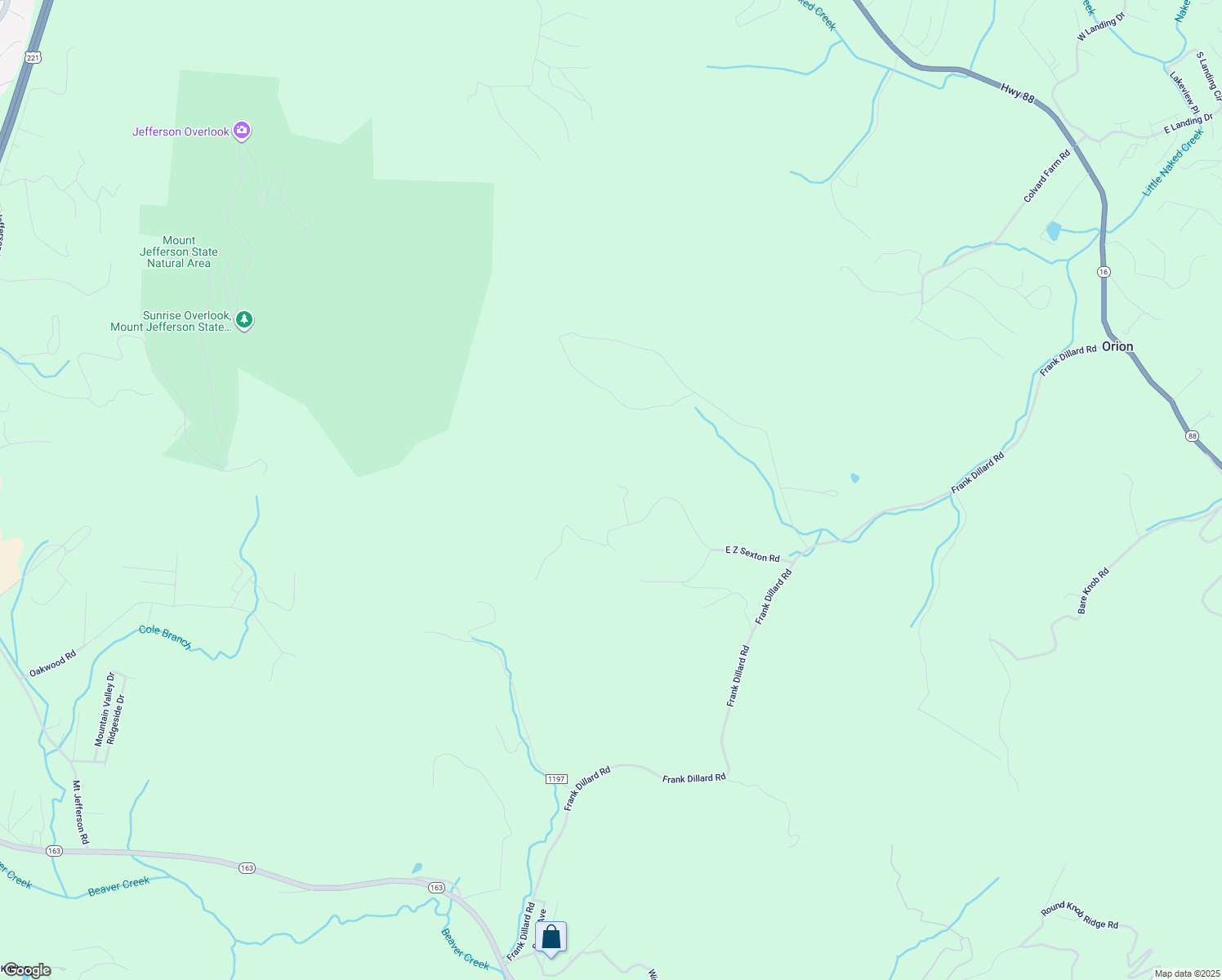 map of restaurants, bars, coffee shops, grocery stores, and more near 179 Lambert Lane in Jefferson