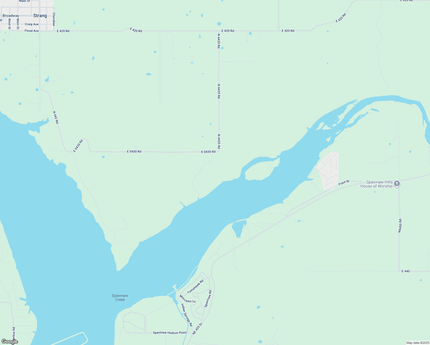 map of restaurants, bars, coffee shops, grocery stores, and more near 8498 East 430 in Strang