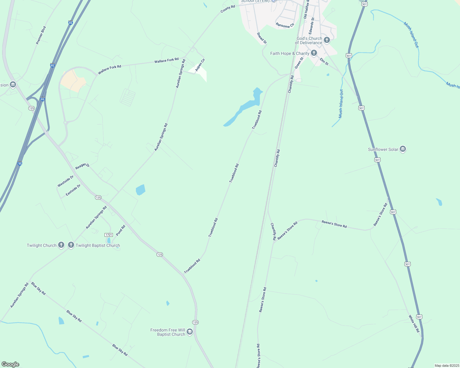 map of restaurants, bars, coffee shops, grocery stores, and more near 861 Trueblood Road in Halifax