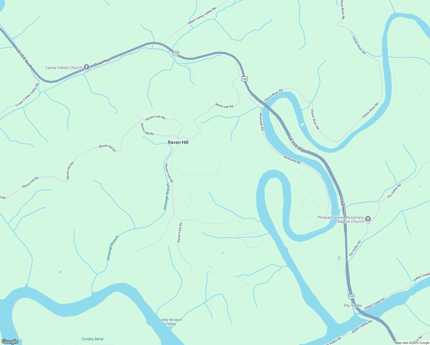 map of restaurants, bars, coffee shops, grocery stores, and more near 249 Chloe Trail in Tazewell