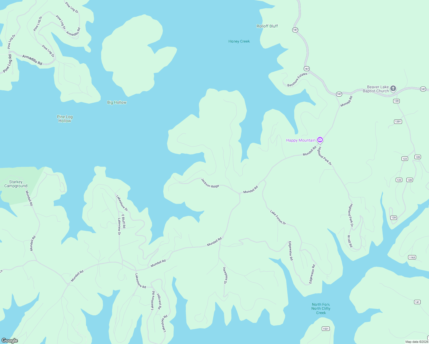 map of restaurants, bars, coffee shops, grocery stores, and more near 108 Summer Drive in Eureka Springs