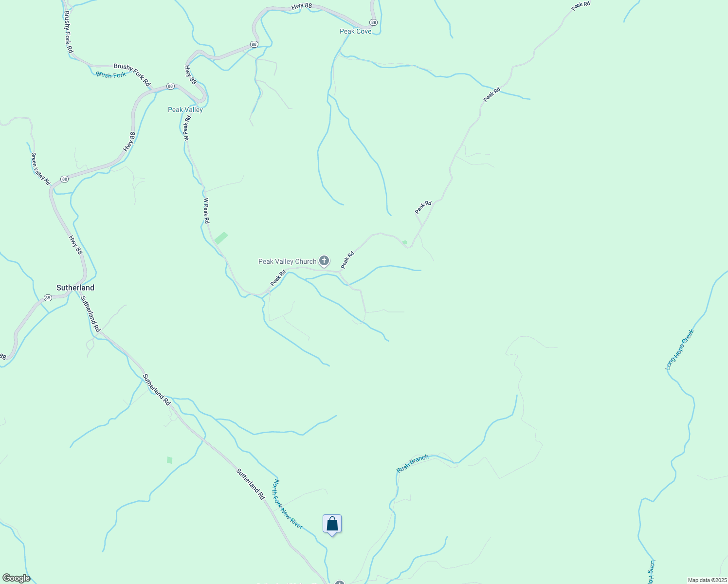 map of restaurants, bars, coffee shops, grocery stores, and more near 243 Cherry Tree Lane in Creston