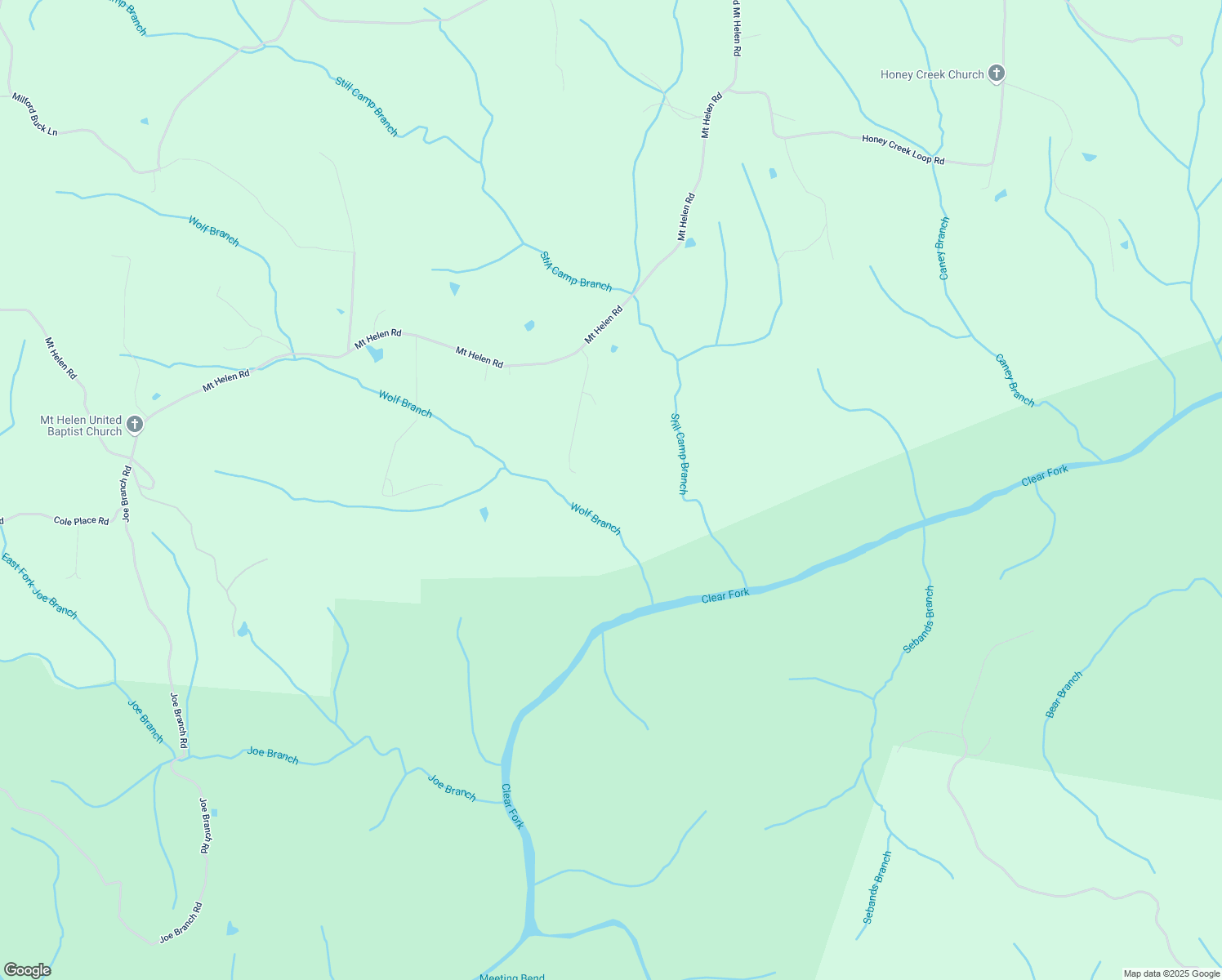 map of restaurants, bars, coffee shops, grocery stores, and more near 1099 Albert Bows Road in Allardt