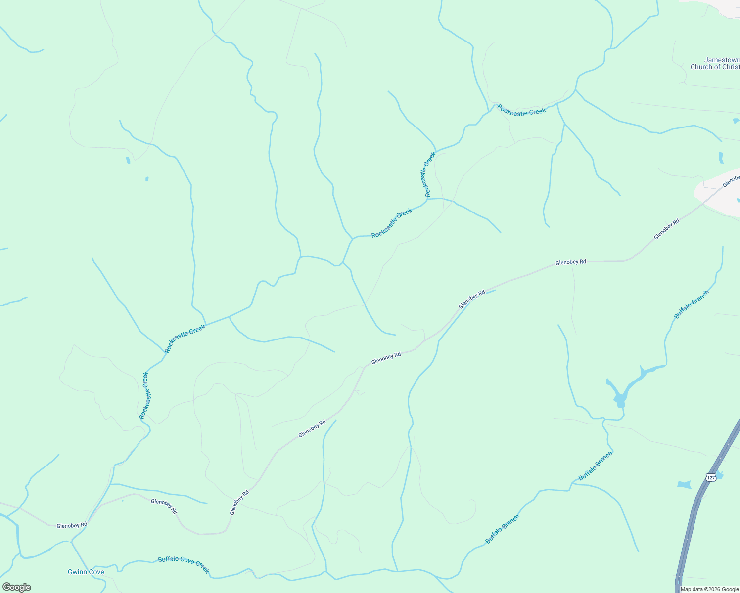 map of restaurants, bars, coffee shops, grocery stores, and more near in Jamestown