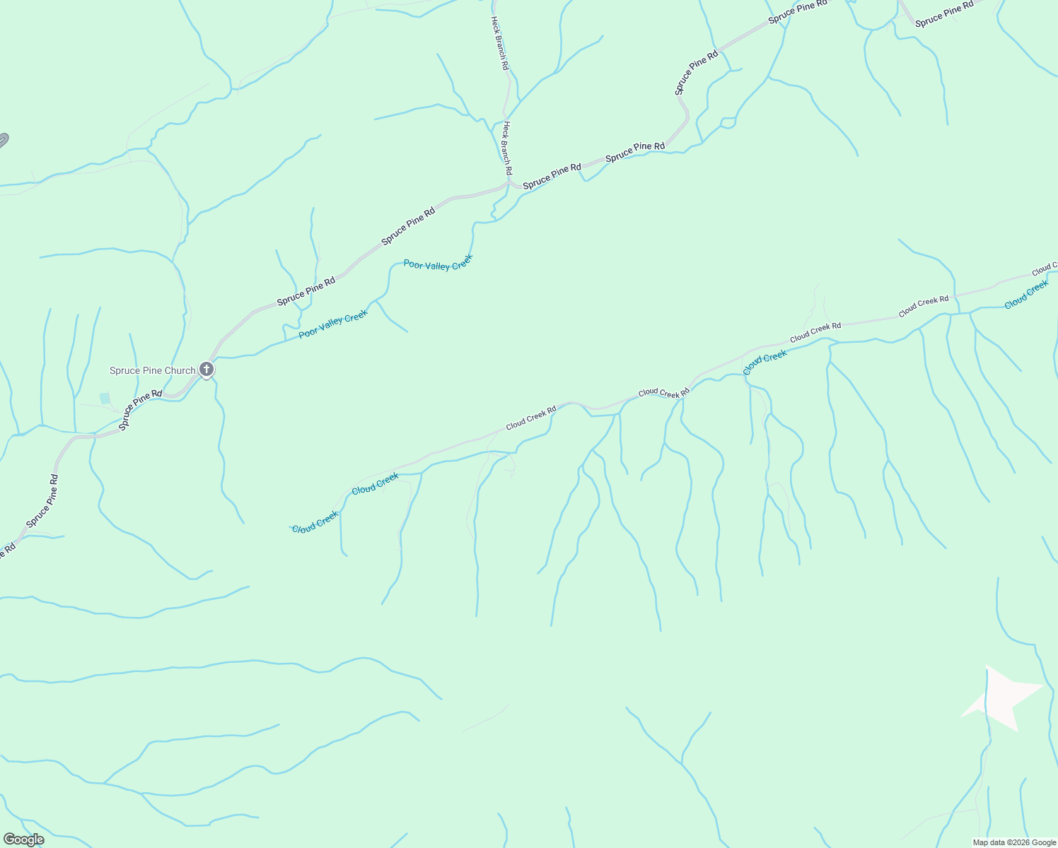 map of restaurants, bars, coffee shops, grocery stores, and more near 1013 Cloud Creek Road in Rogersville
