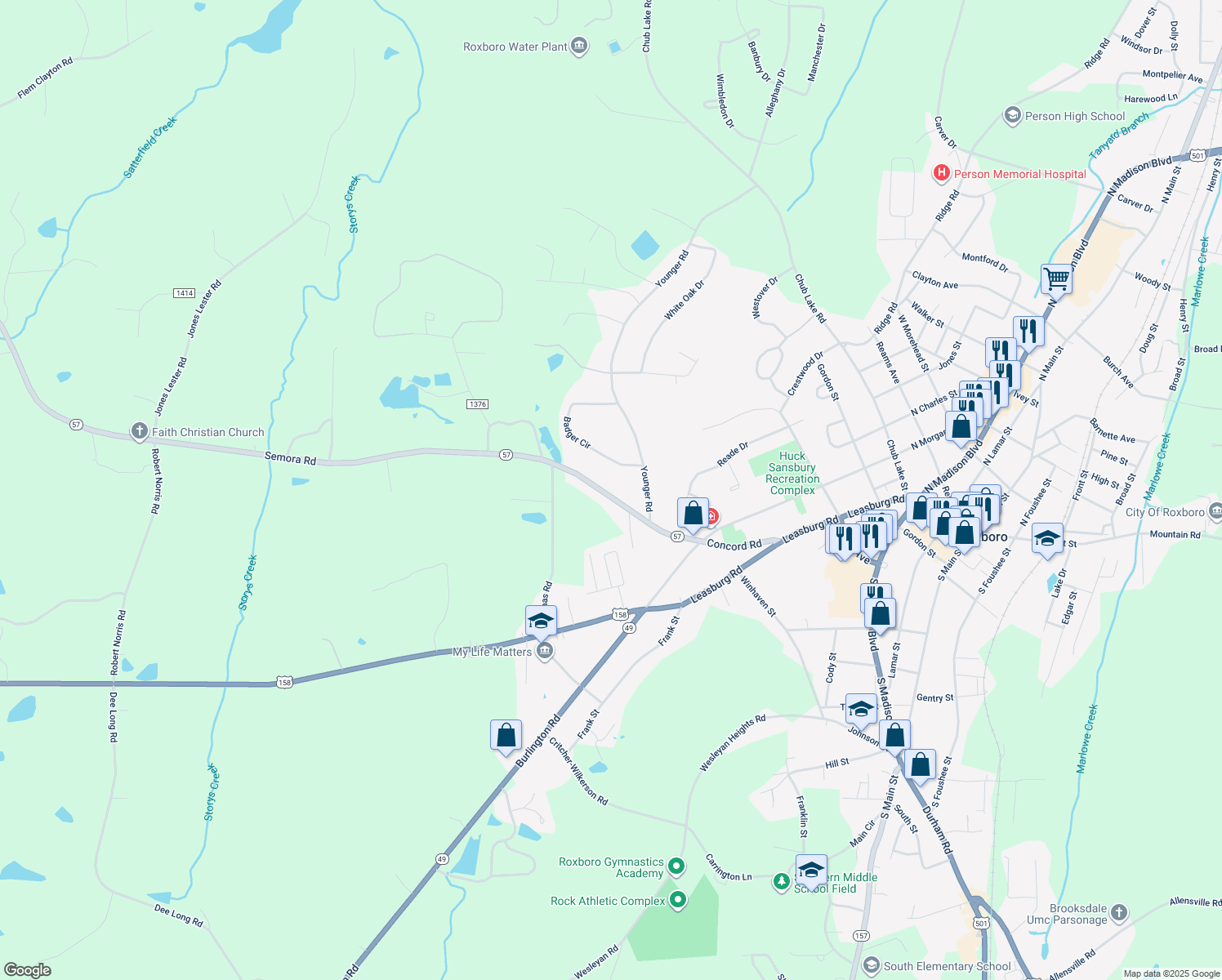 314 Semora Road, Roxboro NC Walk Score
