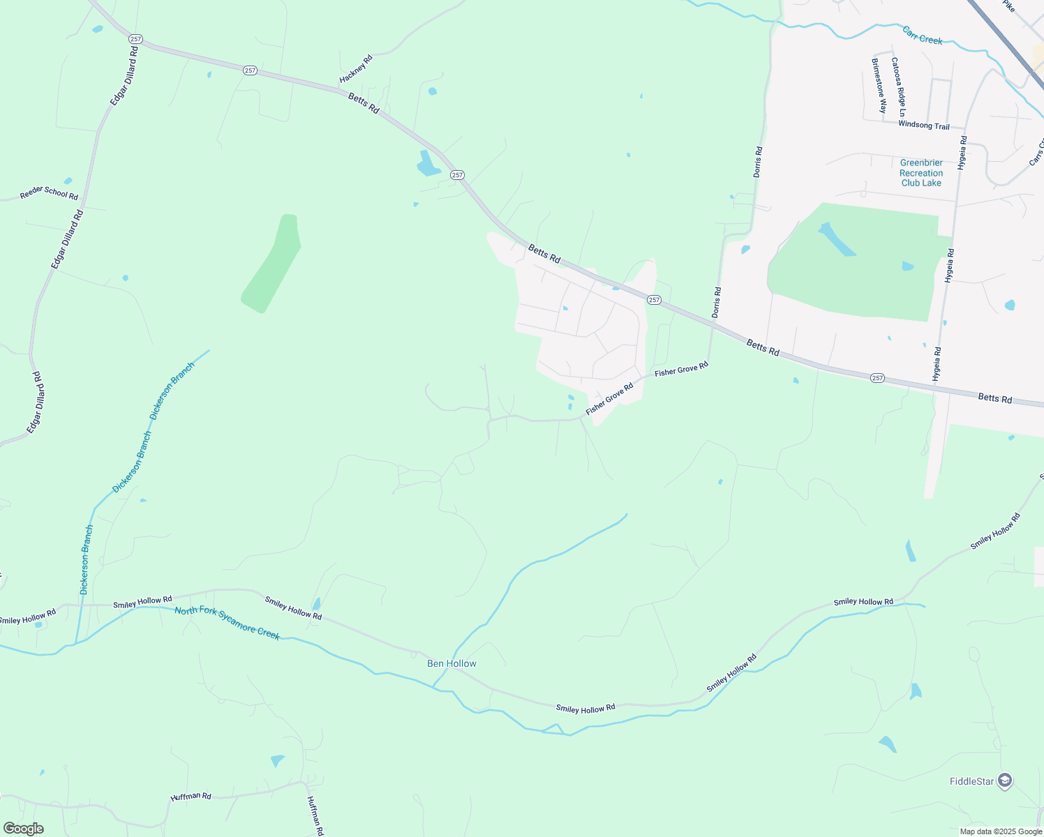 map of restaurants, bars, coffee shops, grocery stores, and more near 5729 Fisher Grove Road in Greenbrier