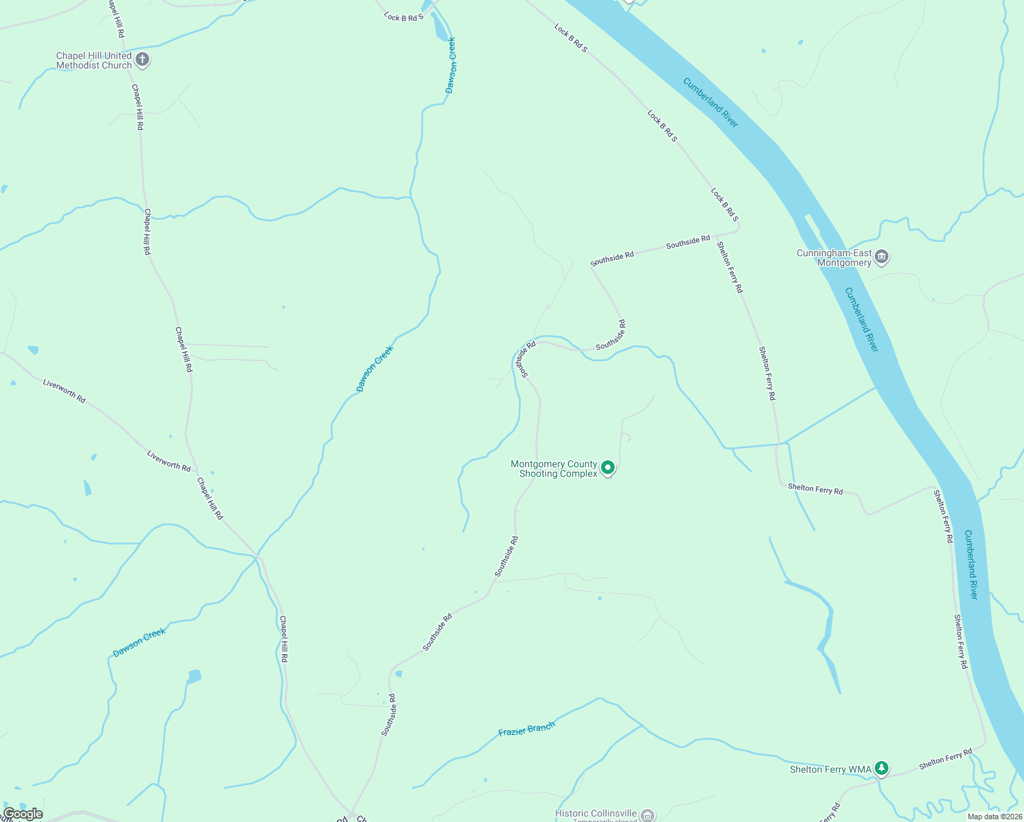 map of restaurants, bars, coffee shops, grocery stores, and more near 4100 Southside Road in Southside