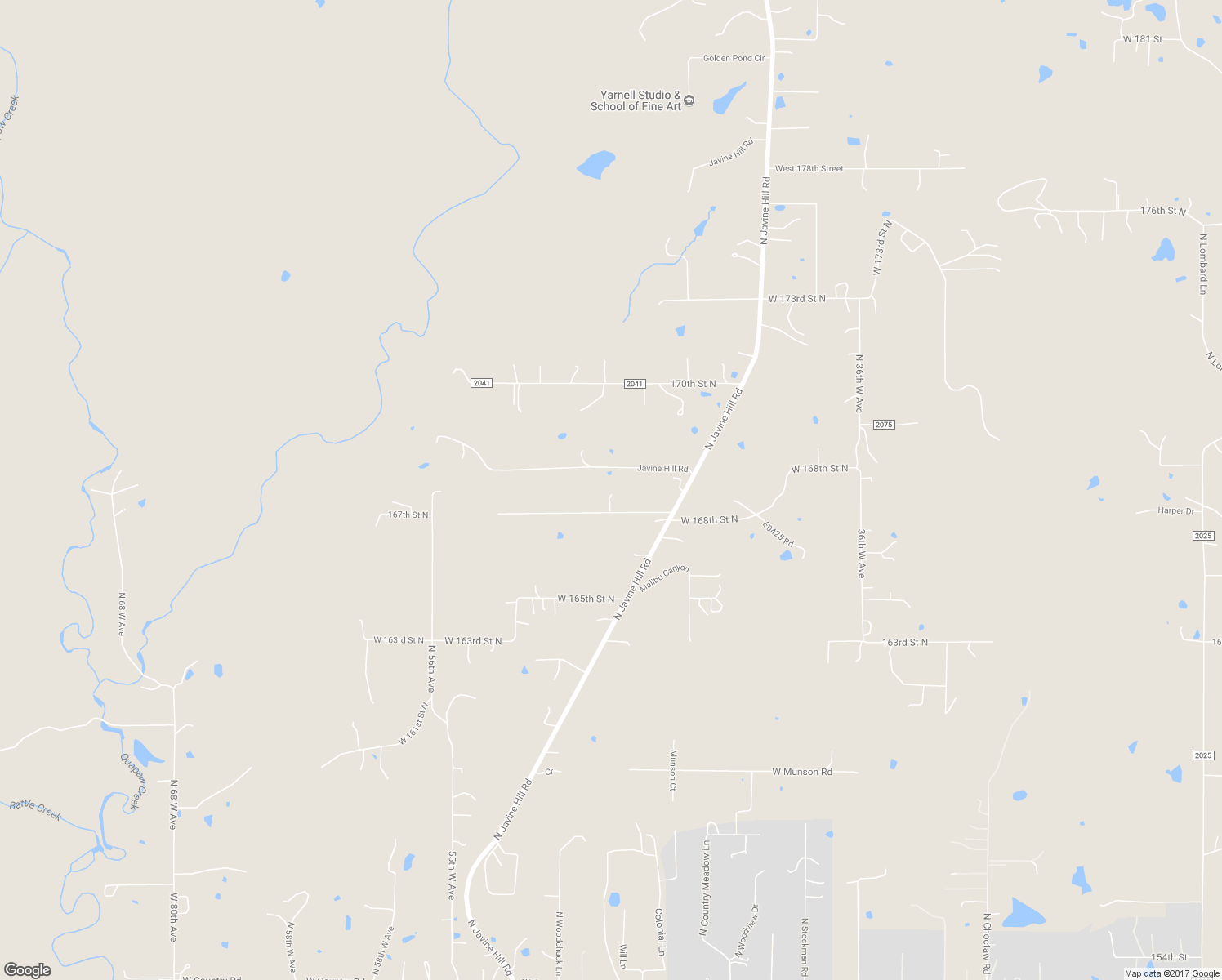 map of restaurants, bars, coffee shops, grocery stores, and more near 4801 West 168th Street North in Skiatook