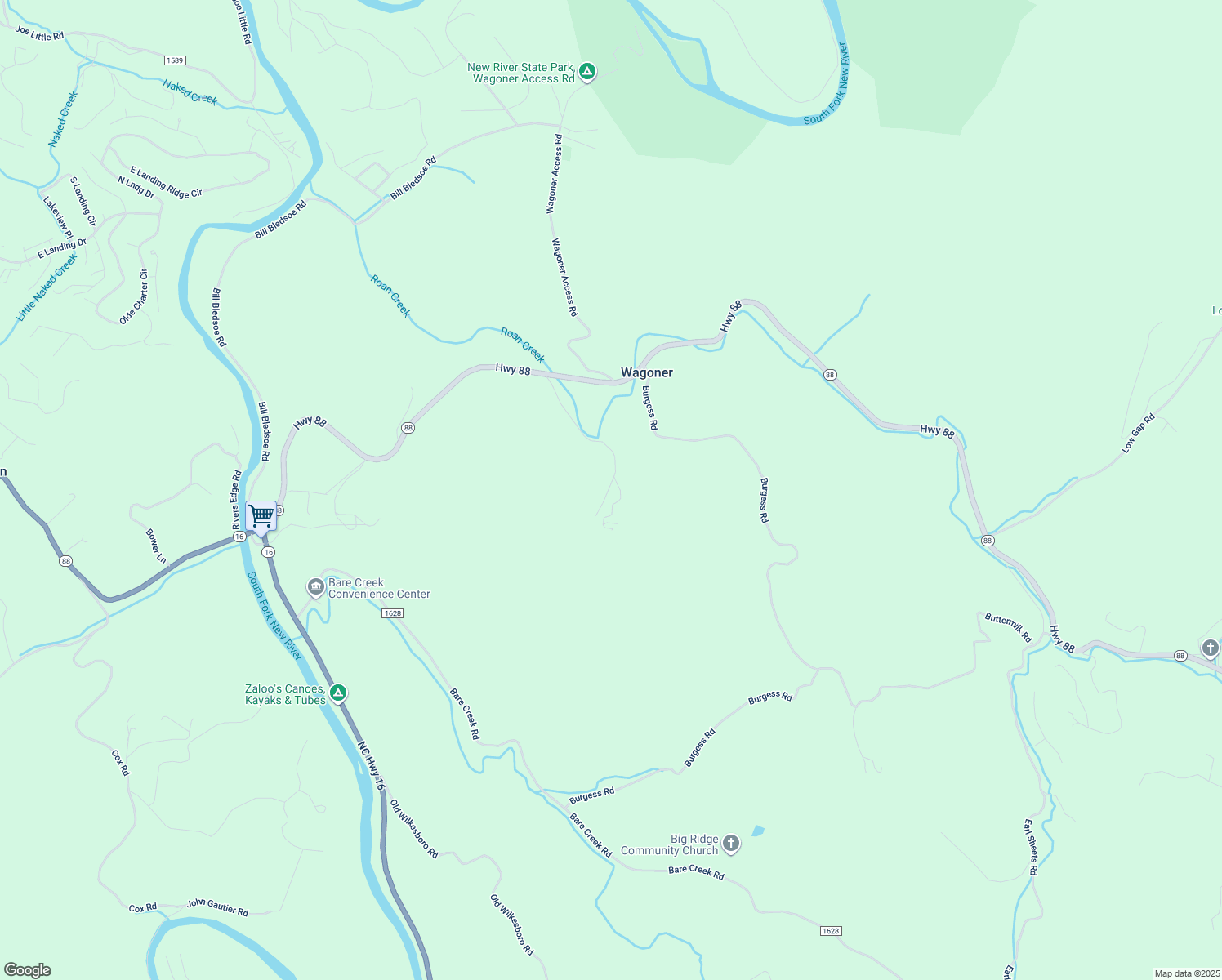 map of restaurants, bars, coffee shops, grocery stores, and more near 521 Dishman Severt Road in Jefferson