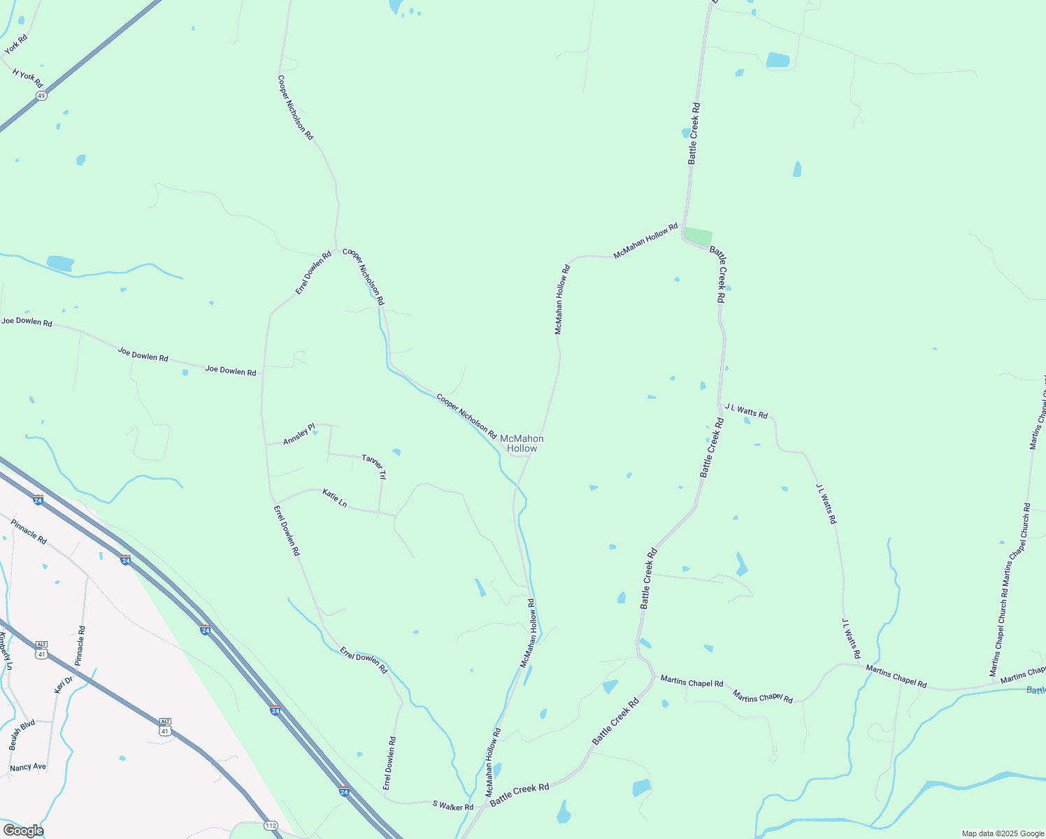 map of restaurants, bars, coffee shops, grocery stores, and more near 3387 Cooper Nicholson Road in Pleasant View