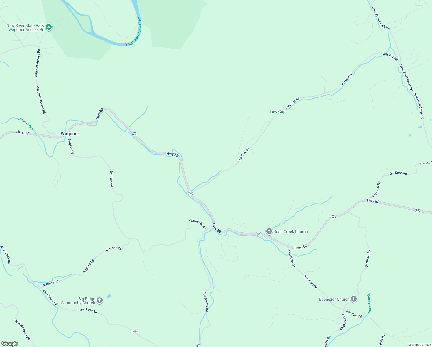 map of restaurants, bars, coffee shops, grocery stores, and more near 371 Low Gap Road in Jefferson