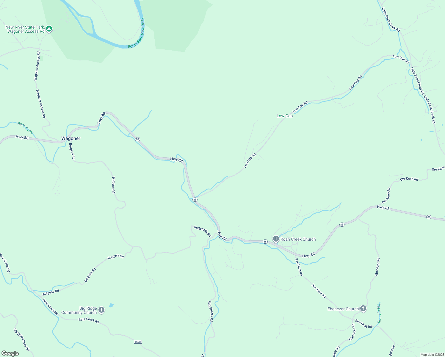 map of restaurants, bars, coffee shops, grocery stores, and more near 371 Low Gap Road in Jefferson