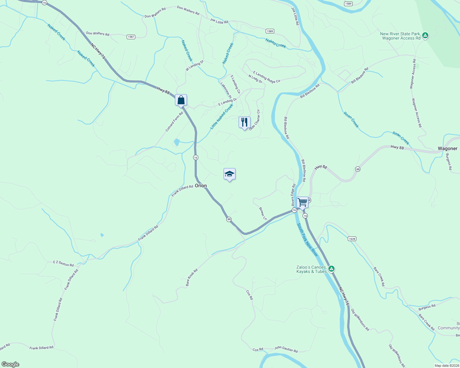 map of restaurants, bars, coffee shops, grocery stores, and more near in Jefferson