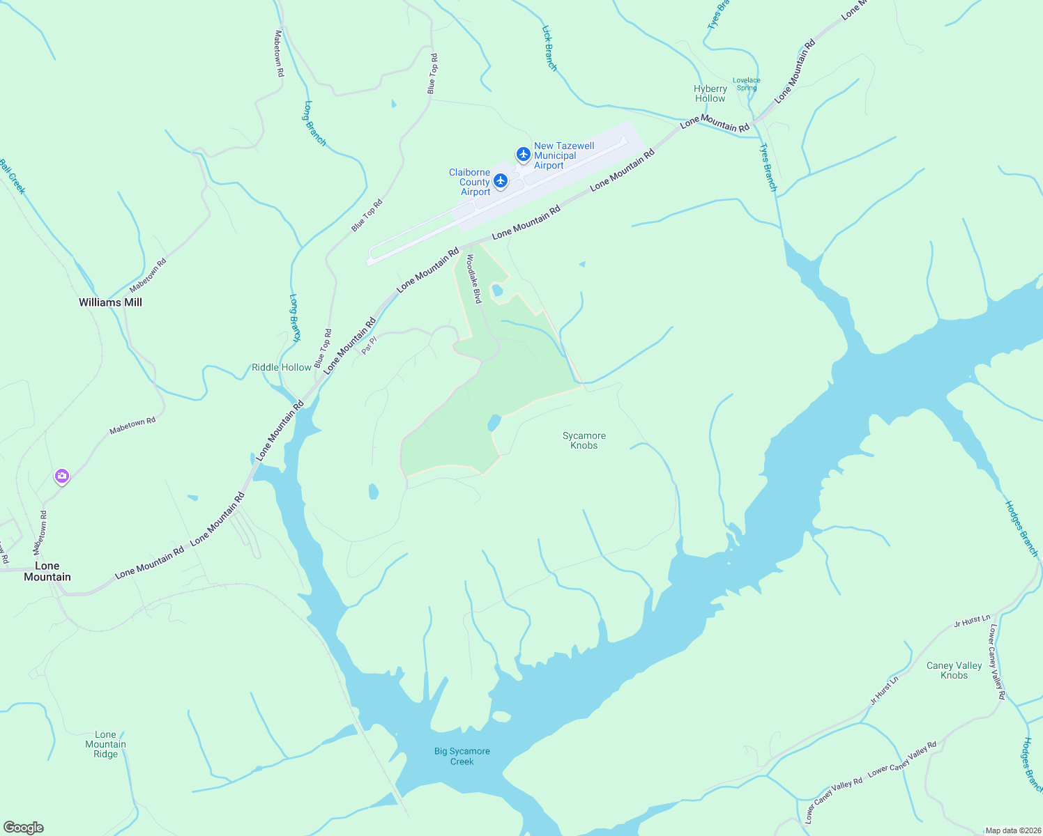 map of restaurants, bars, coffee shops, grocery stores, and more near 214-438 Eagles Ridge in Tazewell