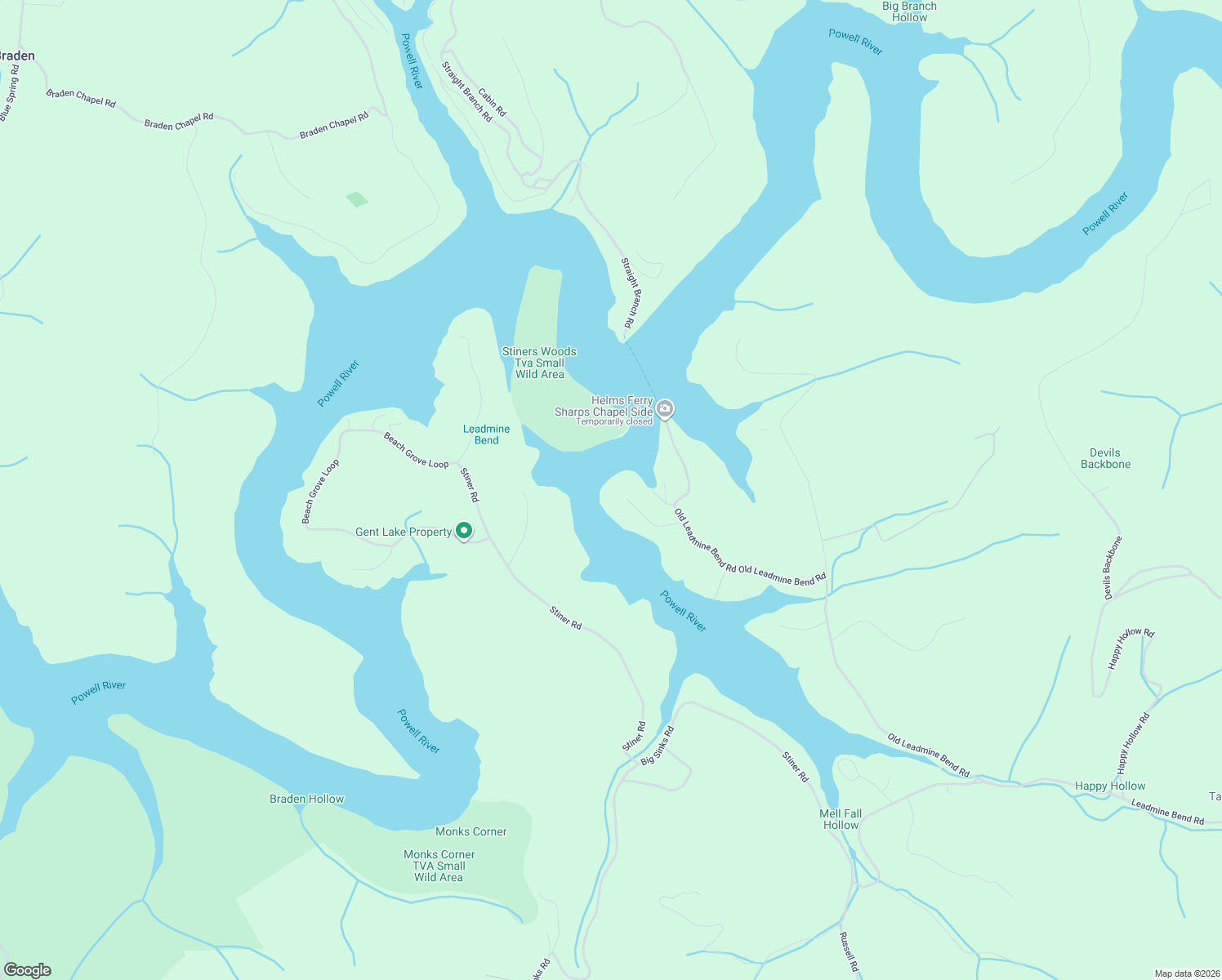 map of restaurants, bars, coffee shops, grocery stores, and more near 195 Helms Ferry Road in Sharps Chapel